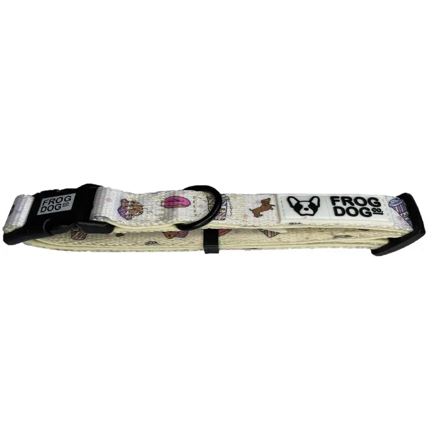 Comfy-Wear Dog Collar - Puppaccino Medium 2.0cm width / 32-50cm Neck AK Kin Garden Supplies