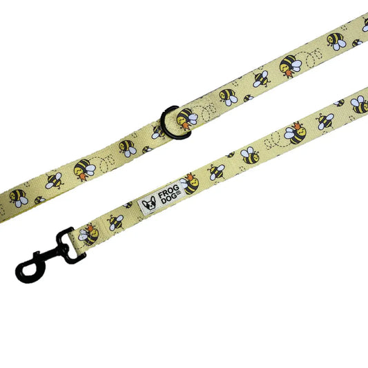 Comfy-Wear Dog Lead - Bee Kind - Chunky 2.5cm width / 152cm length AK Kin Garden Supplies