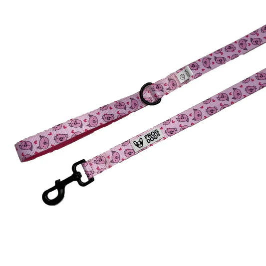 Comfy-Wear Dog Lead - Piggy Passion - LARGE Chunky 2.5cm width / 152cm length AK Kin Garden Supplies