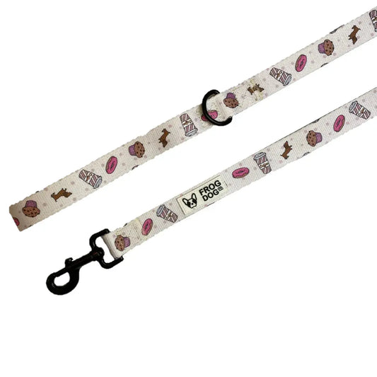 Comfy-Wear Dog Lead - Puppaccino - LARGE Chunky 2.5cm width / 152cm length AK Kin Garden Supplies