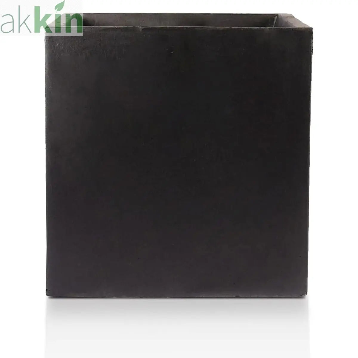 IDEALIST Lite Contemporary Flower Box Square Garden Planter, Faux Lead Light Concrete Outdoor Large Plant Pot H50 L50 W50 cm, 126L One Click Plants