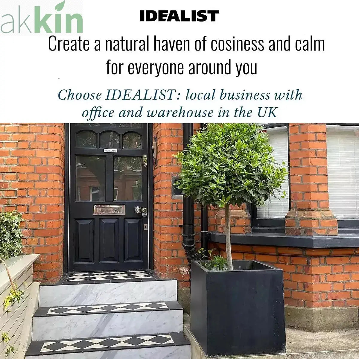 IDEALIST Lite Contemporary Flower Box Square Garden Planter, Faux Lead Light Concrete Outdoor Large Plant Pot H50 L50 W50 cm, 126L One Click Plants