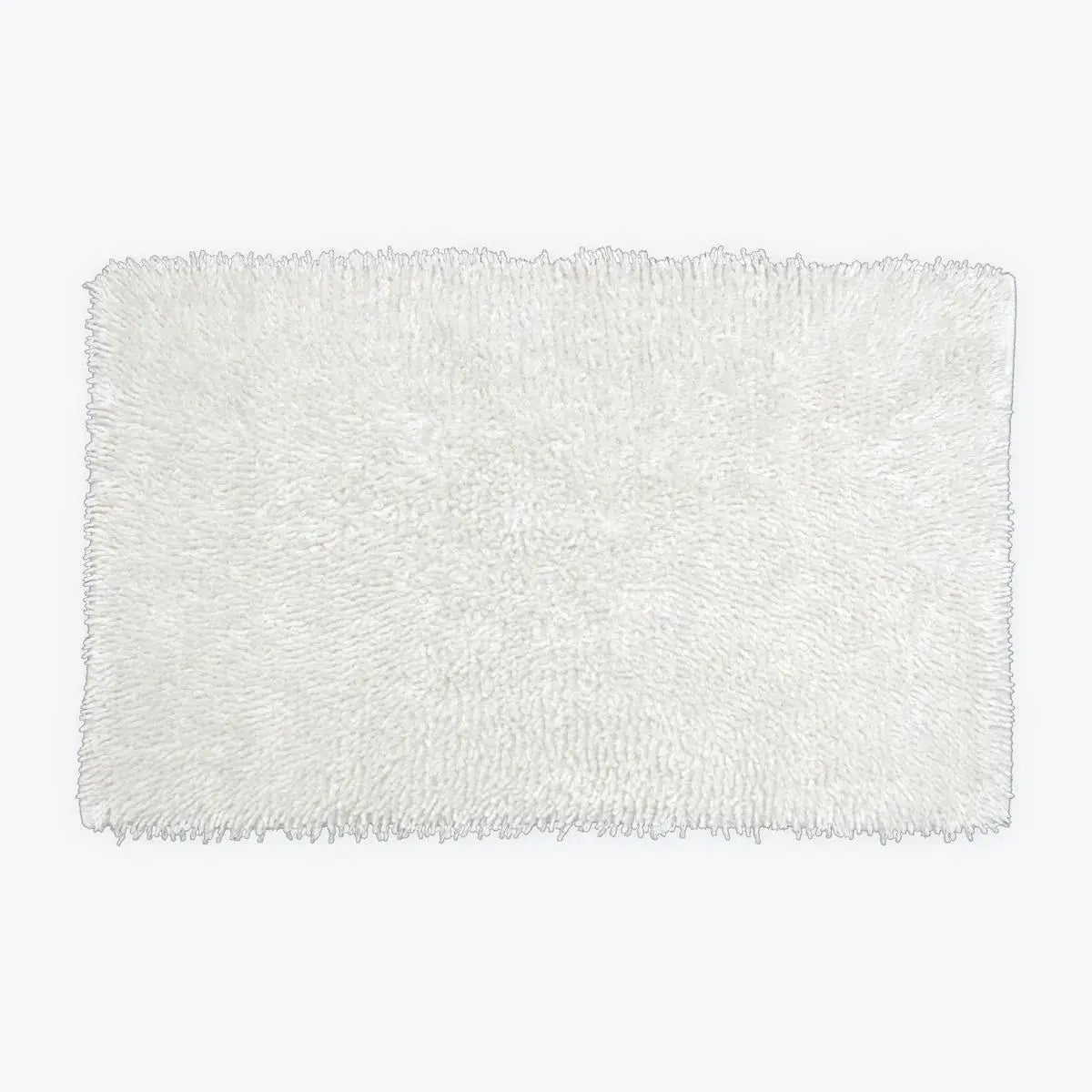 Curly Tumble Twist Bath Mat - 100% Cotton White AK Kin Garden Supplies