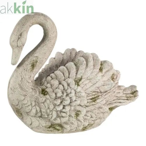 Decorative Concrete Ornament Planter Swan AK Kin Garden Supplies