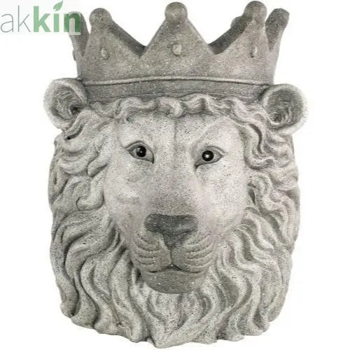 Decorative Concrete Planter Lion 34cm AK Kin Garden Supplies
