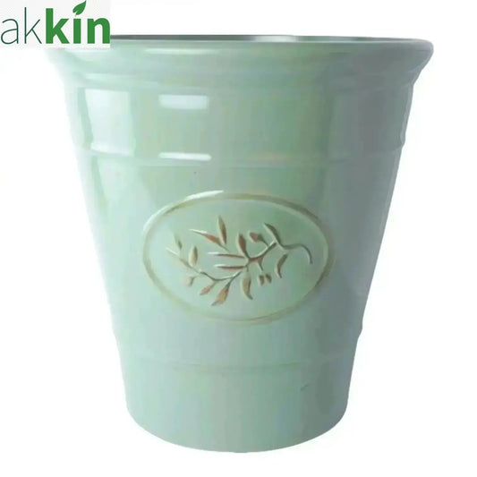 Olive Planter With Saucer 55cm Green AK Kin Garden Supplies