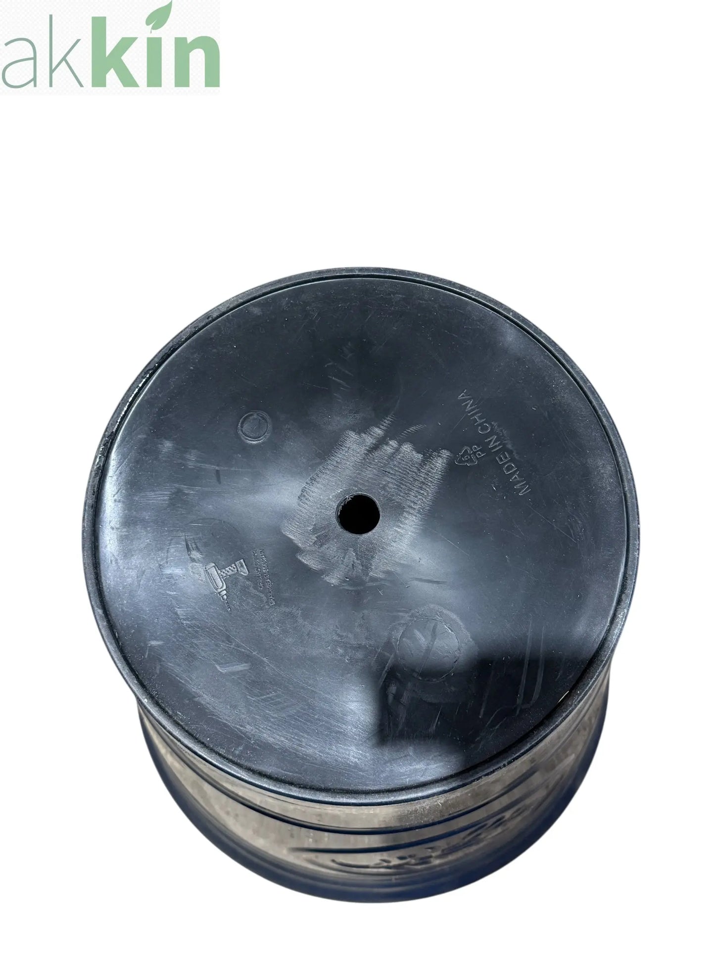 Decorative Olive Plant Pot 40cm Dark Blue Round Plastic Planter for Indoor & Outdoor Use AK Kin Garden Supplies