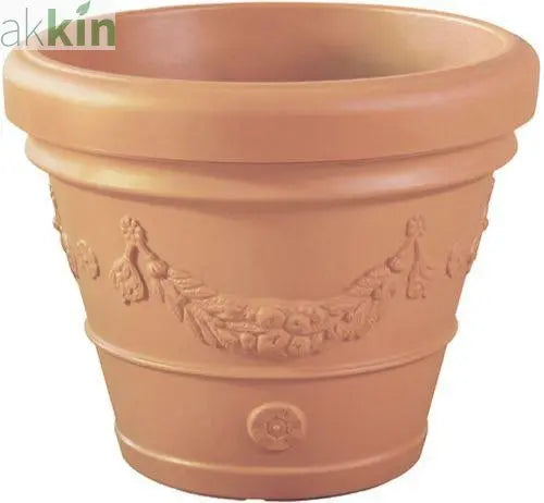 Decorative Idra Planter Grape Design 131lt - Whitewashed Terracotta Finish - AK Kin Garden Supplies