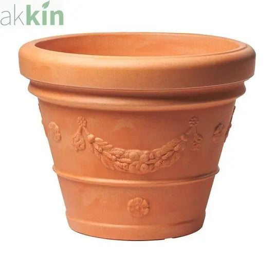 Decorative Rotational Moulded Plastic Terracotta Planter Idra Grape 63lt AK Kin Garden Supplies