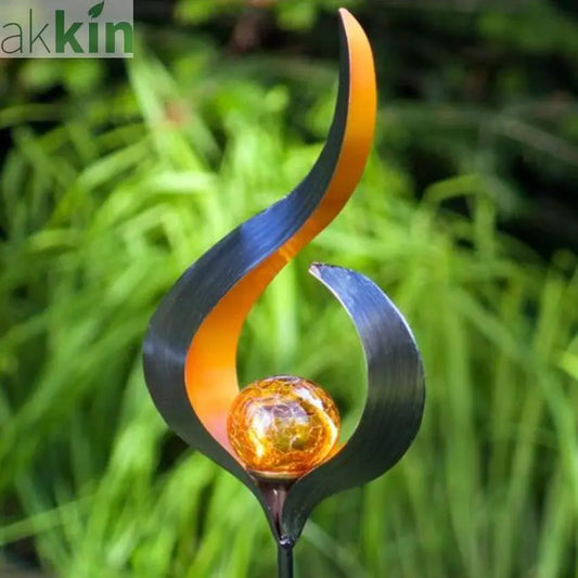 Delta Solar Flame Light on Stake 91cm AK Kin Garden Supplies