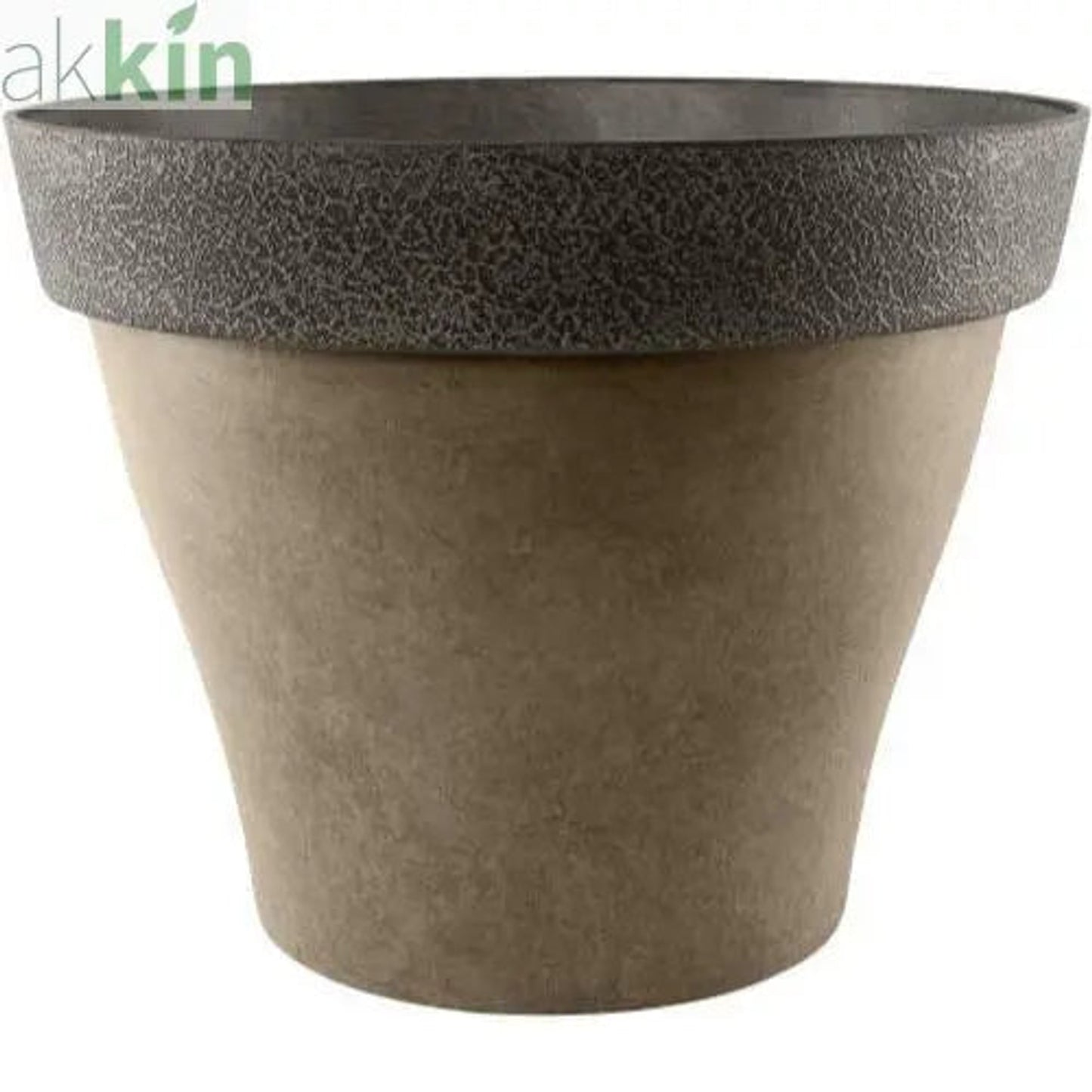 Diablo Planter Round 39cm Brown AK Kin Garden Supplies