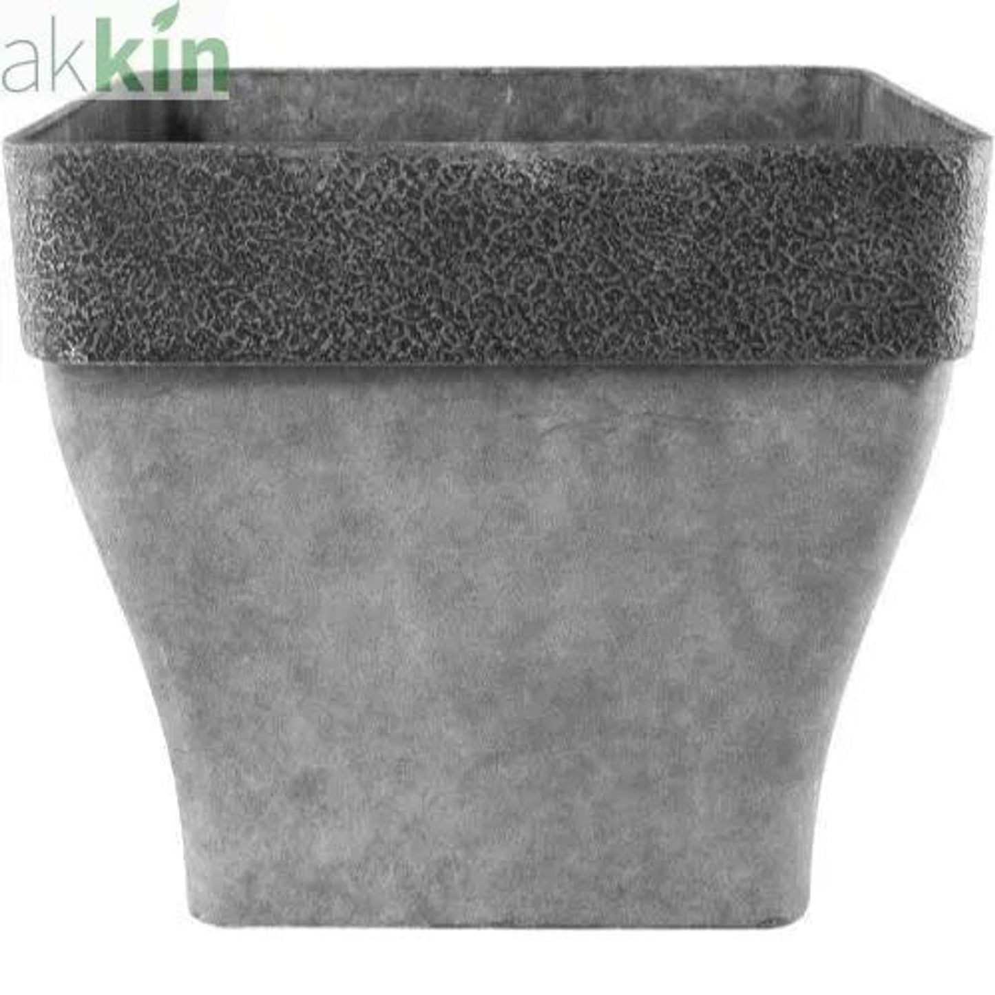 Diablo Planter Square 36cm Grey AK Kin Garden Supplies