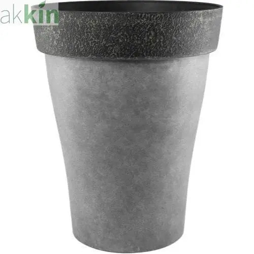Diablo Planter Tall Round 43.5cm  Grey AK Kin Garden Supplies