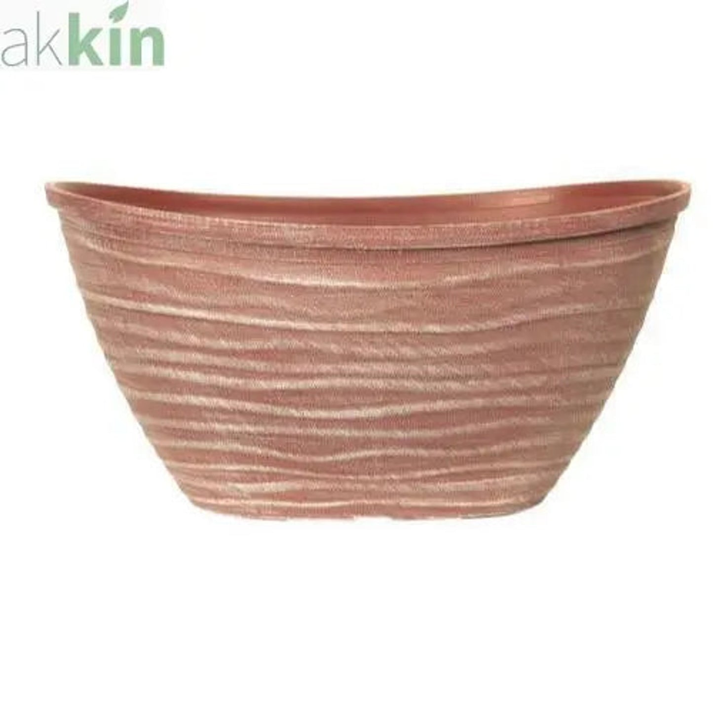 Dune Planter Oval with Rim 51cm Powdered Brick AK Kin Garden Supplies