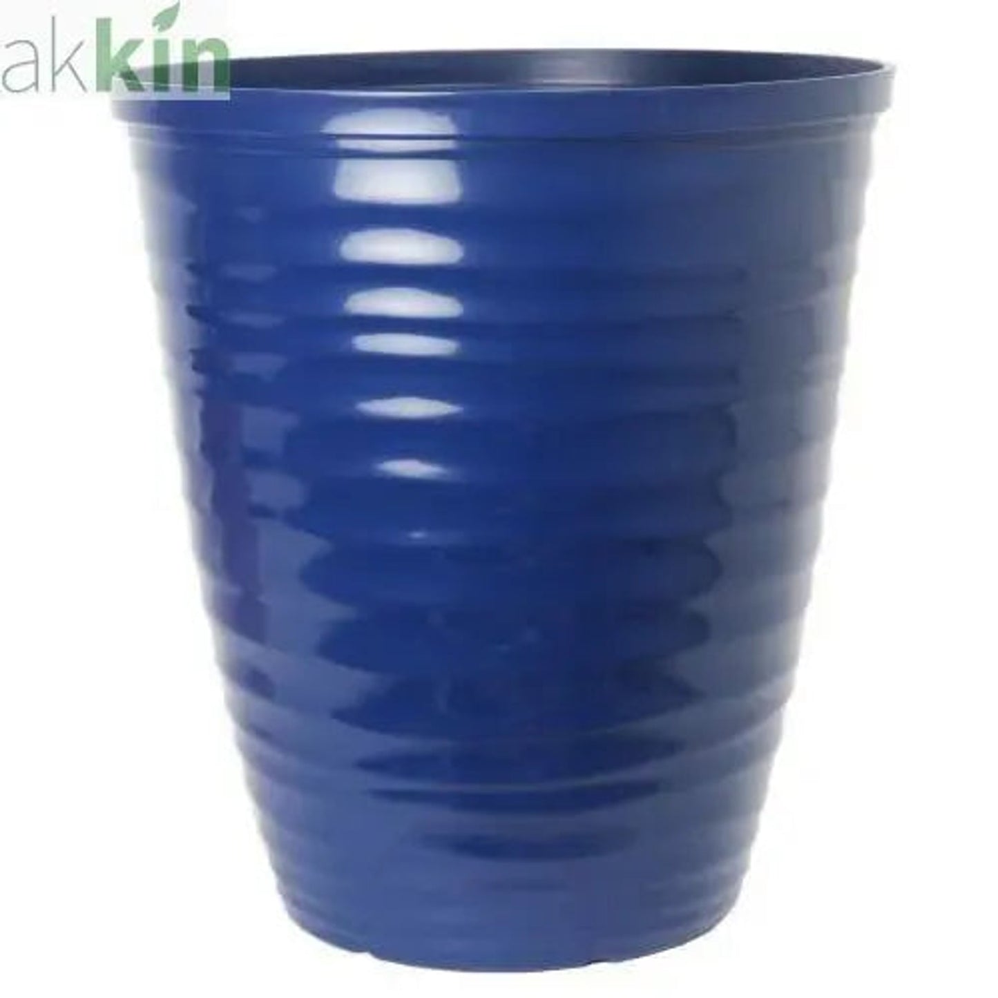 Dune Planter Polished with Rim 28cm Iris Blue - AK Kin Garden Supplies