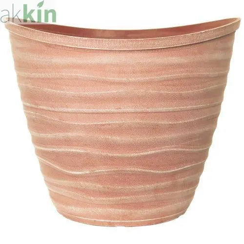 Dune Planter with Rim 48cm  Powdered Brick AK Kin Garden Supplies