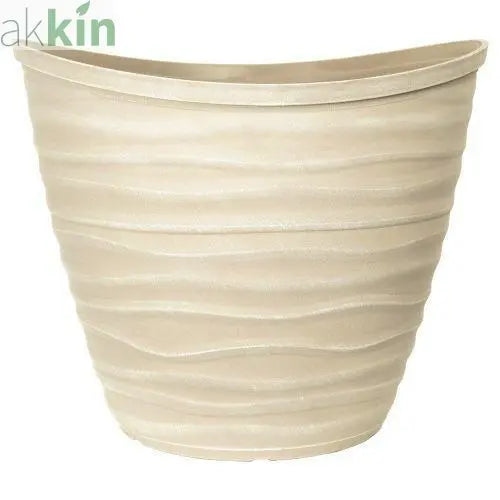 Dune Planter with Rim 48cm  Powdered Warm Grey AK Kin Garden Supplies