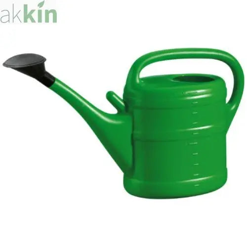 Economy Plastic Green Watering Can with Rose 10lt - AK Kin Garden Supplies