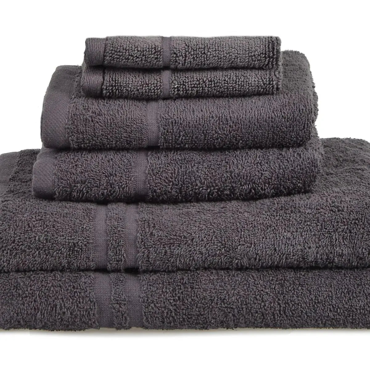 Essentials 6pk Ribbon Tied Towel Bale - Charcoal AK Kin Garden Supplies