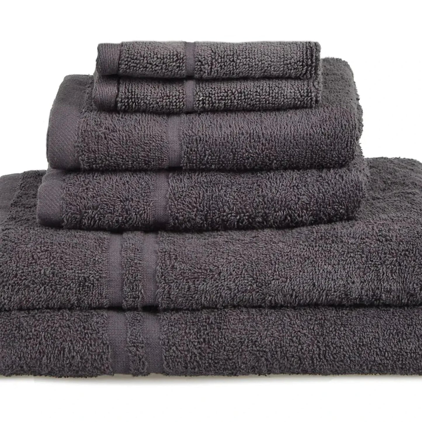Essentials 6pk Ribbon Tied Towel Bale - Charcoal AK Kin Garden Supplies
