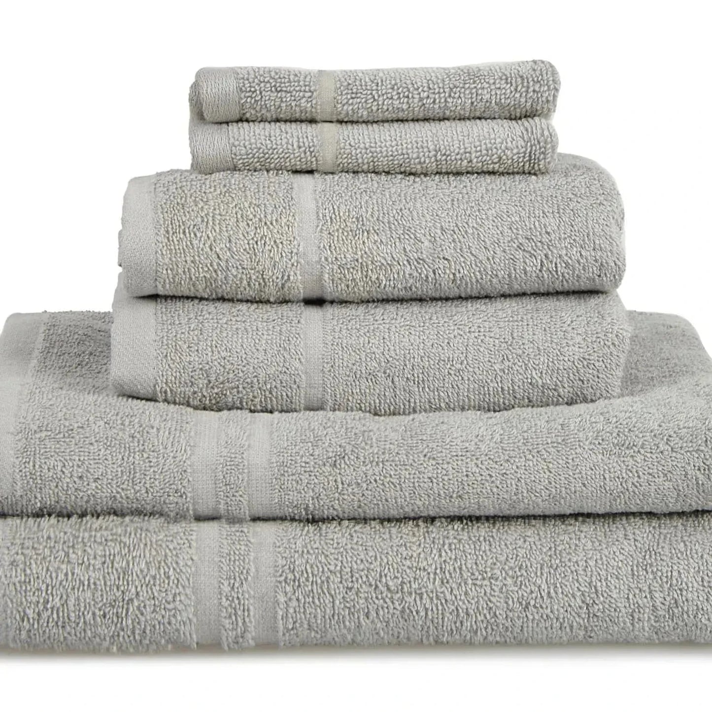 Essentials 6pk Ribbon Tied Towel Bale - Silver Grey AK Kin Garden Supplies