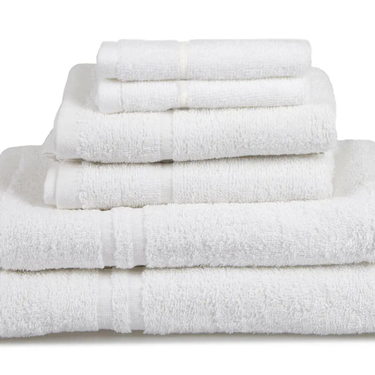 Essentials 6pk Ribbon Tied Towel Bale - White AK Kin Garden Supplies