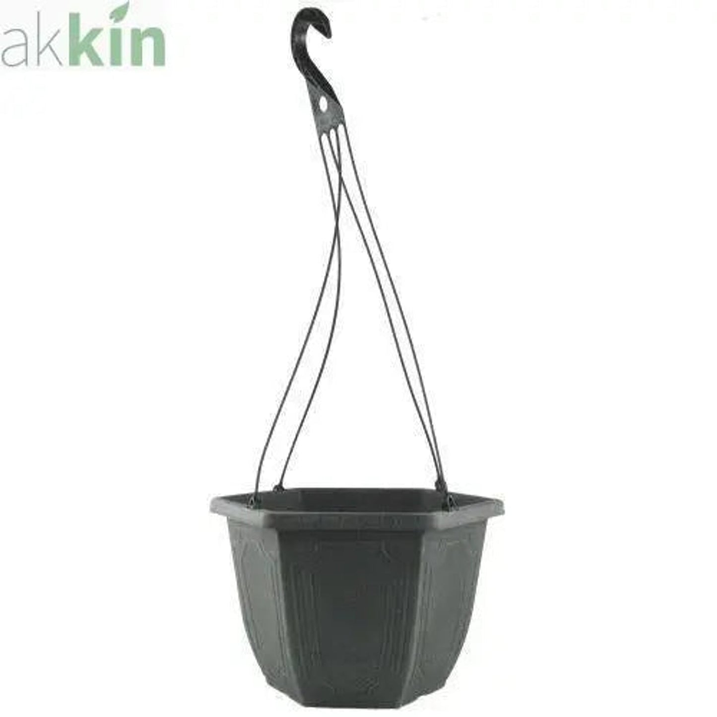 Estate Hanging Basket Hex 30cm Chalk - AK Kin Garden Supplies