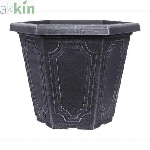 Estate Planter Hex 24cm  Chalk AK Kin Garden Supplies