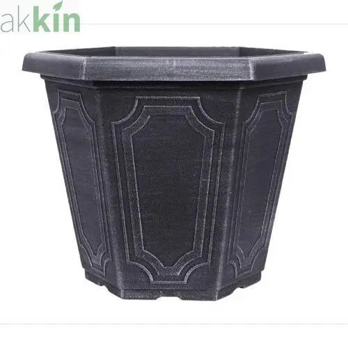 Estate Planter Hex 44cm  Chalk AK Kin Garden Supplies