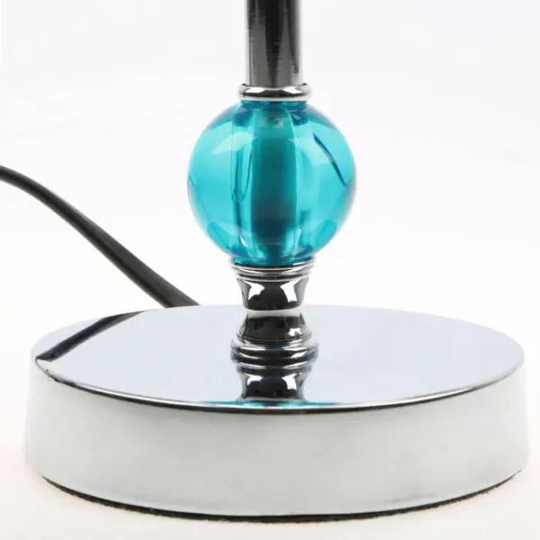 Evaine Teal Acrylic Ball Table Lamp AK Kin Garden Supplies