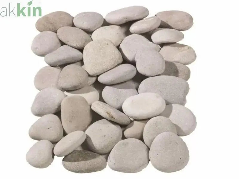 Flat Beige Cobbles 70-50mm 25kg Bag AK Kin Garden Supplies