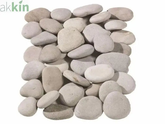 Flat Beige Cobbles 70-50mm 25kg Bag AK Kin Garden Supplies