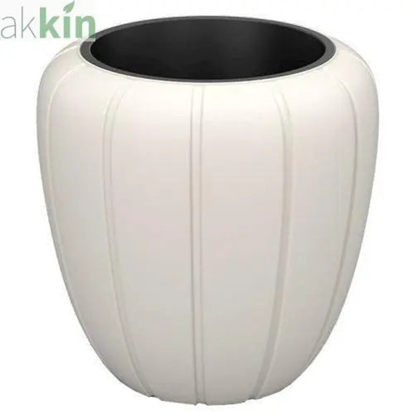 Gaja Planter Low 40cm Cream AK Kin Garden Supplies