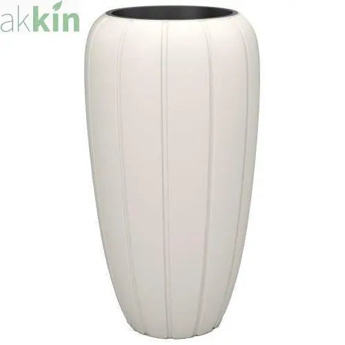 Gaja Planter Tall 40cm  Cream AK Kin Garden Supplies