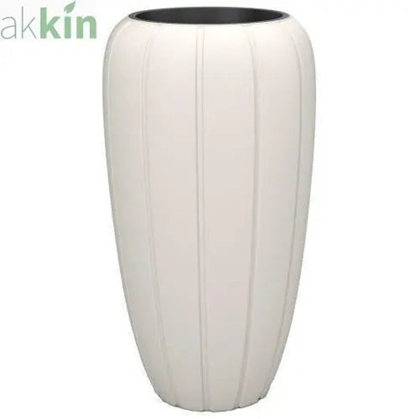 Gaja Planter Tall 40cm Cream AK Kin Garden Supplies
