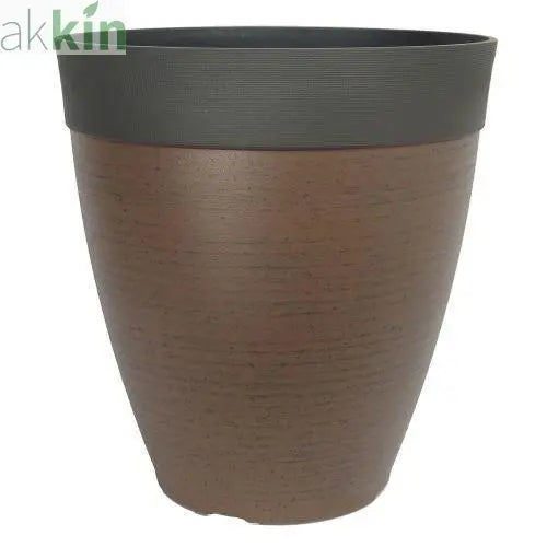 Gala Planter 35cm Tall  Walnut Stone AK Kin Garden Supplies