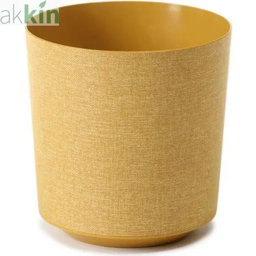 Gama Planter Round Textile 25cm  Mustard - AK Kin Garden Supplies