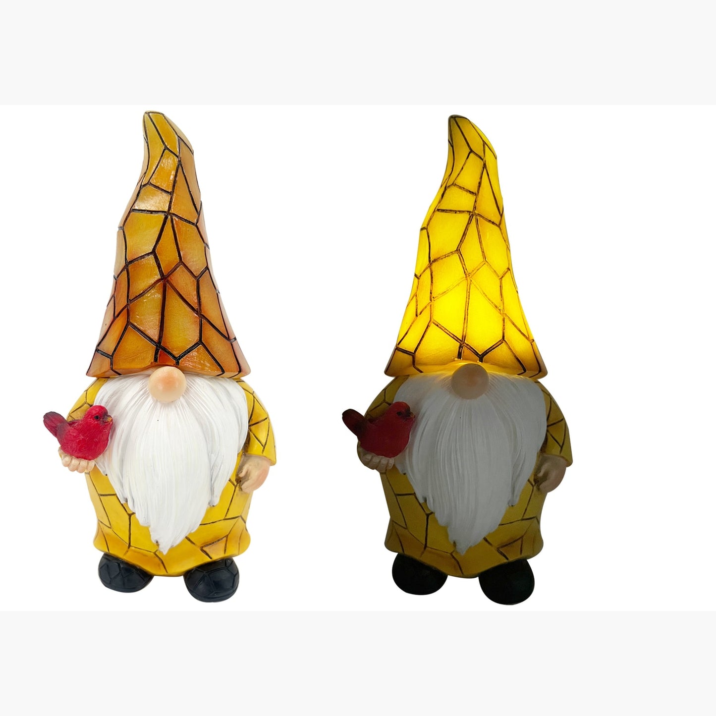 Garden Solar Gnome with Light Up Pattern Hat House, Home & Garden