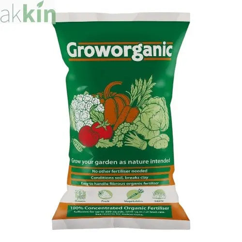 Groworganic 100% Concentrated Organic Fertiliser 40lt - AK Kin Garden Supplies