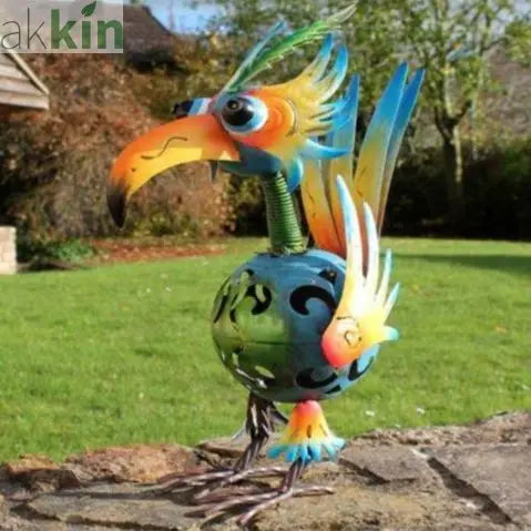 Hand Painted Feather Top Large wackybird AK Kin Garden Supplies