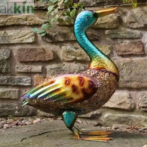 Hand Painted Metal Duck (Blue Head) AK Kin Garden Supplies