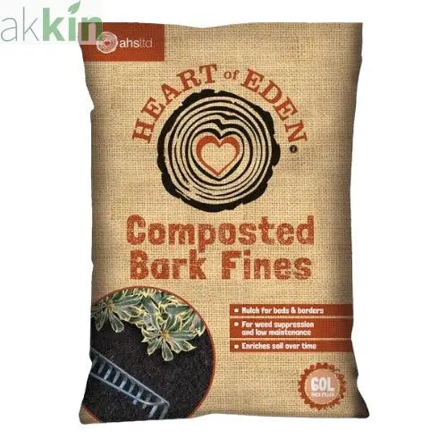 Heart Of Eden Fine Composted Bark 60L AK Kin Garden Supplies