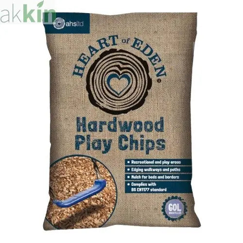 Heart Of Eden Playarea Hardwood Chips 60L AK Kin Garden Supplies