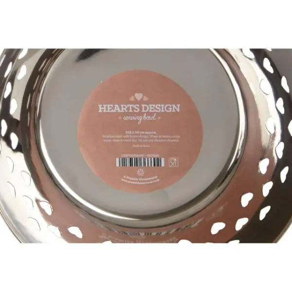 Hearts Design Ivory Bowl Stainless Steel AK Kin Garden Supplies