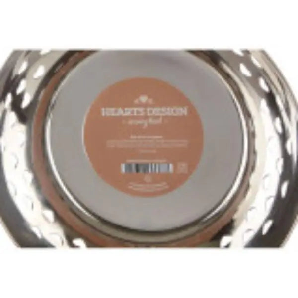 Hearts Design Rose Gold Bowl Stainless Steel AK Kin Garden Supplies