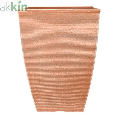 Helix Decorative Tall Square Planter 14"- Powdered Clay AK Kin Garden Supplies