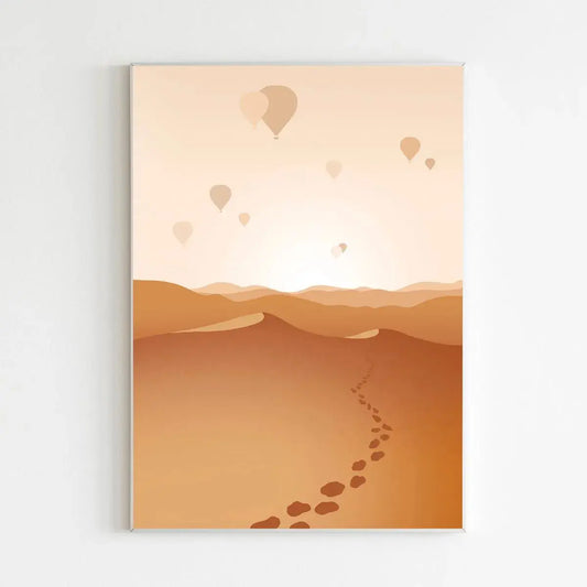 Hot Air Balloon Cappadocia Print Wall Art Print A5 (148 x 210mm) AK Kin Garden Supplies