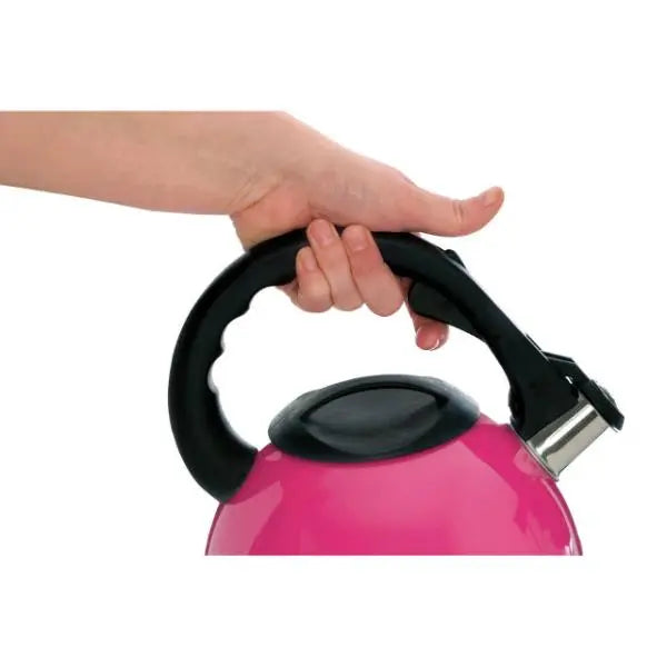 Hot Pink 2500ml Whistling Kettle AK Kin Garden Supplies