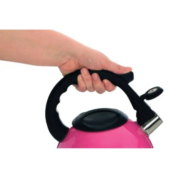 Hot Pink 2500ml Whistling Kettle AK Kin Garden Supplies