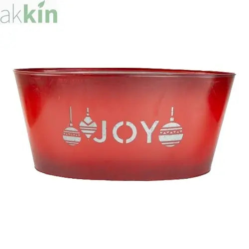 Joy Tin Trough Red 53cm AK Kin Garden Supplies